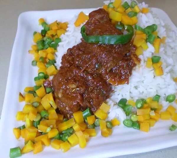 Rice and Meat with Vegetables